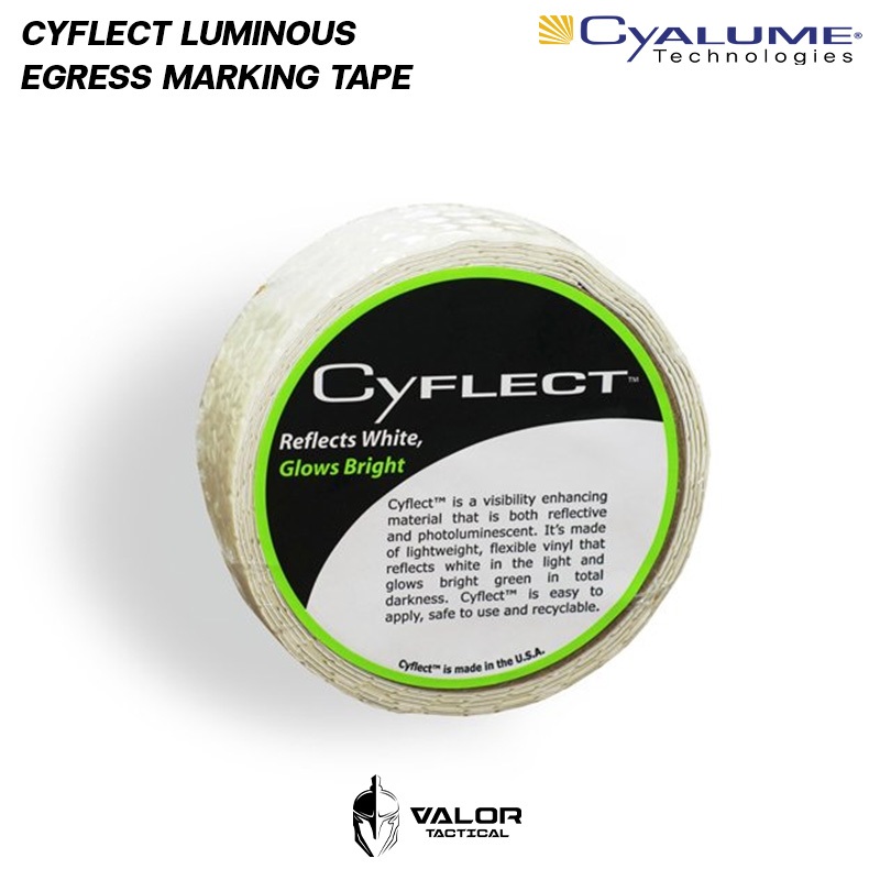 Cyalume - 1" Cyflect Adhesive Honeycomb Tape [30cm] เทปกาว กันน้ำ เทปสะท้อนแสง เรืองแสง เทปรังผึ้ง น้ำหนักเบา