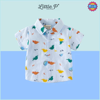 🌟🇹🇭 ส่งด่วน🌟 ใหม่ ! เสื้อเชิ้ตเด็กชาย เสื้อเด็กแขนสั้น อายุ​ 1-7 ปี By Little.P