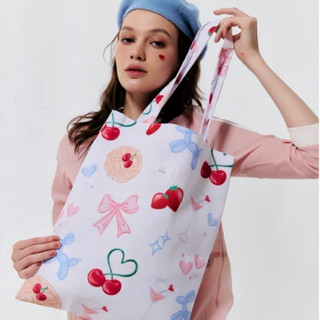 RINA Tote - กระเป๋าผ้า แคนวาส ลายเบอร์รี่พาย มีซับใน กระเป๋า…