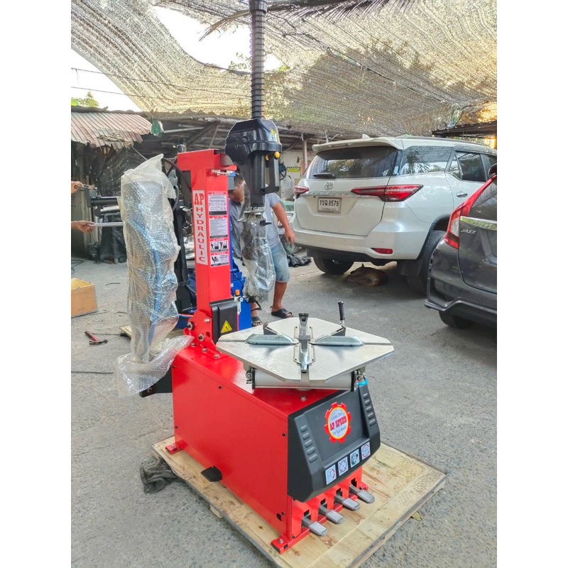 เครื่องถอดยางรุ่นล็อคลมพร้อมชุดเติมลม