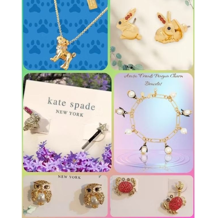 เครื่องประดับนำเข้า รูปสัตว์ต่างๆ puppy dog, กระต่าย เพนกวิน ปู นก