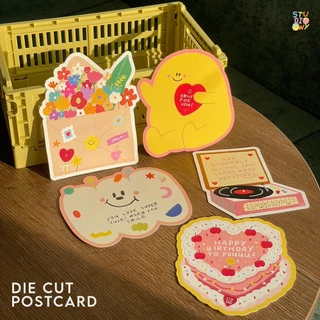 STUDIO.OWY : Die Cut Postcard โปสการ์ดไดคัทตามทรง *อ่านรายละเอียกดก่อนสั่งนะคะ*