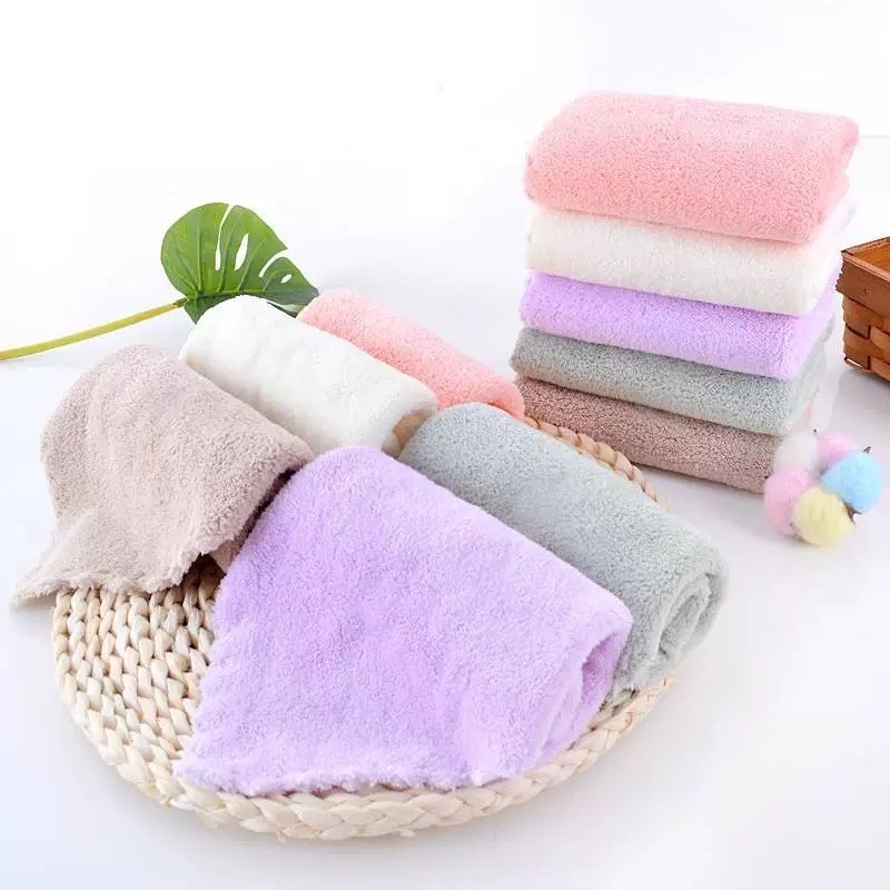 ผ้าเช็ดมือ ผ้าเช็ดจาน สีเข้ม ผ้าอเนกประสงค์ ขนาด 30*30cm. (แพ็คละ12ผืน) ดูดซับน้ำได้ดี เนื้อนุ่ม