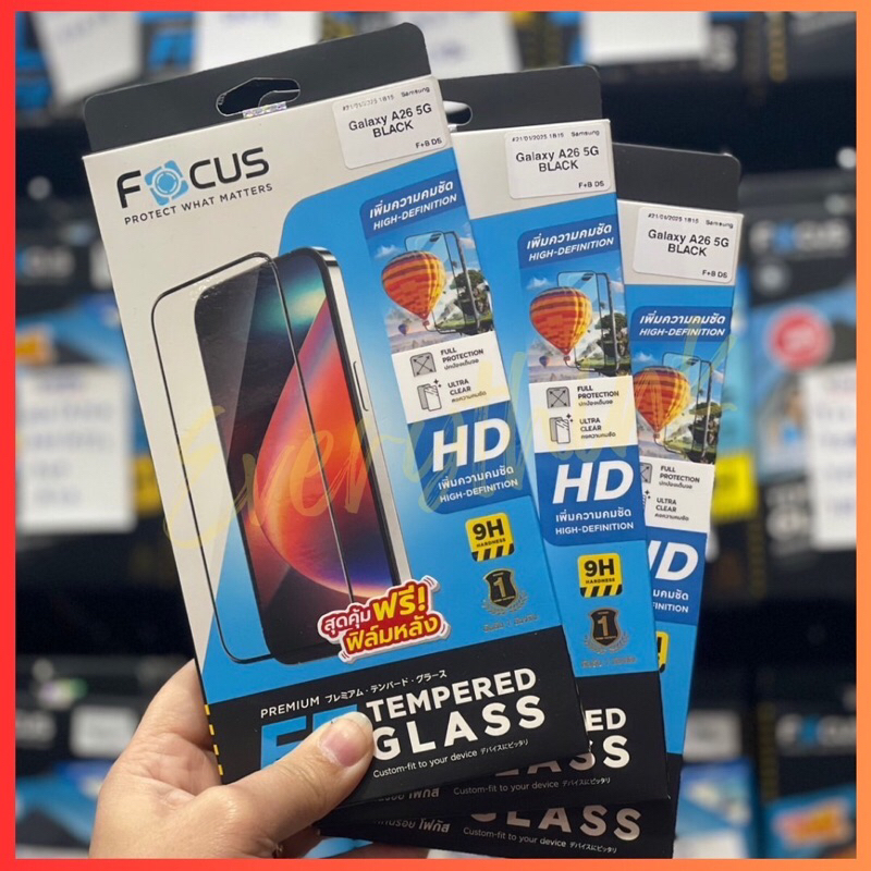 Focus ฟิล์มกระจกเต็มจอแบบใส สำหรับรุ่น Samsung A26(5G)/A06/A06(5G)