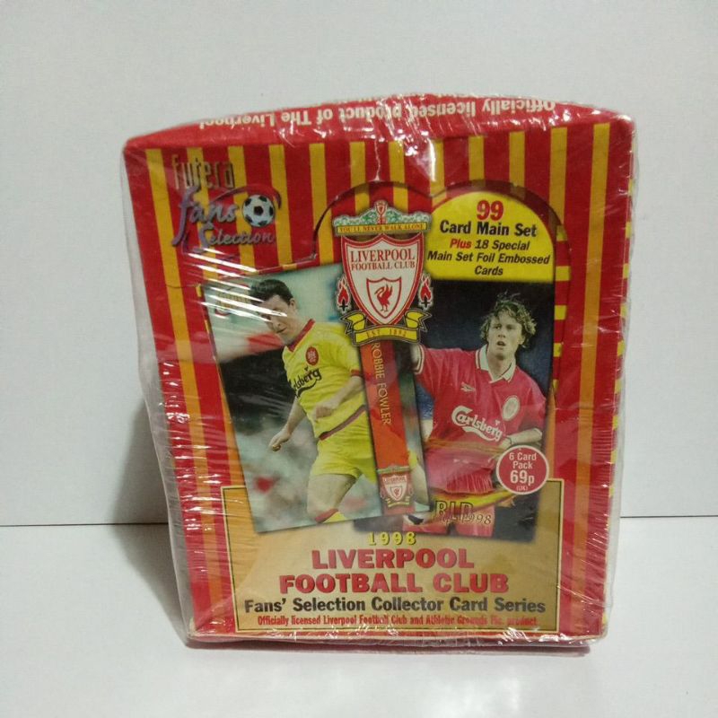 1998 LIVERPOOL FOOTBALL CLUB : FUTERA FANS SELECTION การ์ดฟุตบอลนักเตะลิเวอร์พูล ของสะสมฟุตบอล