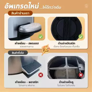 ถังขยะเหยียบ สแตนเลสแท้ ฝาปิดแน่น ไม่ส่งกลิ่นเหม็น 2 ชั้น ปิดนุ่มนวล NestBox สามารถเลือกได้หลากหลายสี