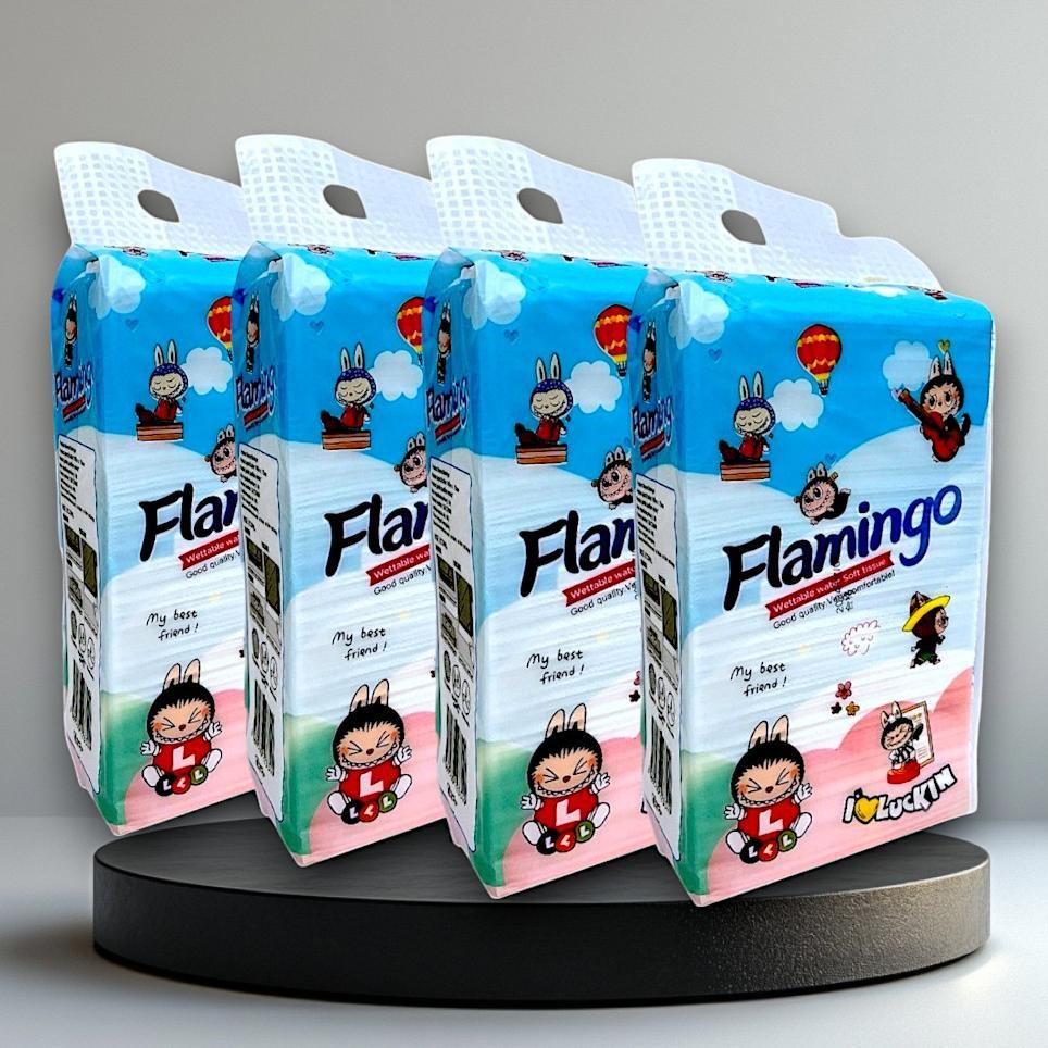 ทิชชู่แขวนผนังลาย Labubu ห่อละ1280แผ่น ทิชชู่แบบดึงแขวนได้( ยกแพ็ค4ห่อ )