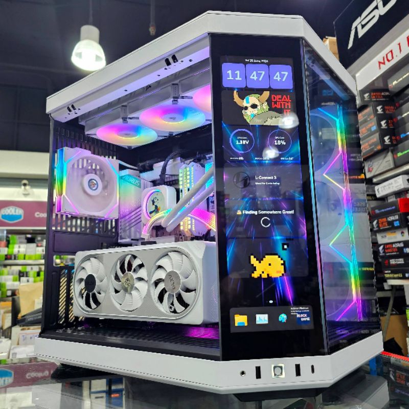 คอมประกอบ 2024 SPEC HYTE Y70 CASE W 4K TOUCH LCD Set Intel Core i7-14700KF x GIGABYTE RTX4070 SUPER 
