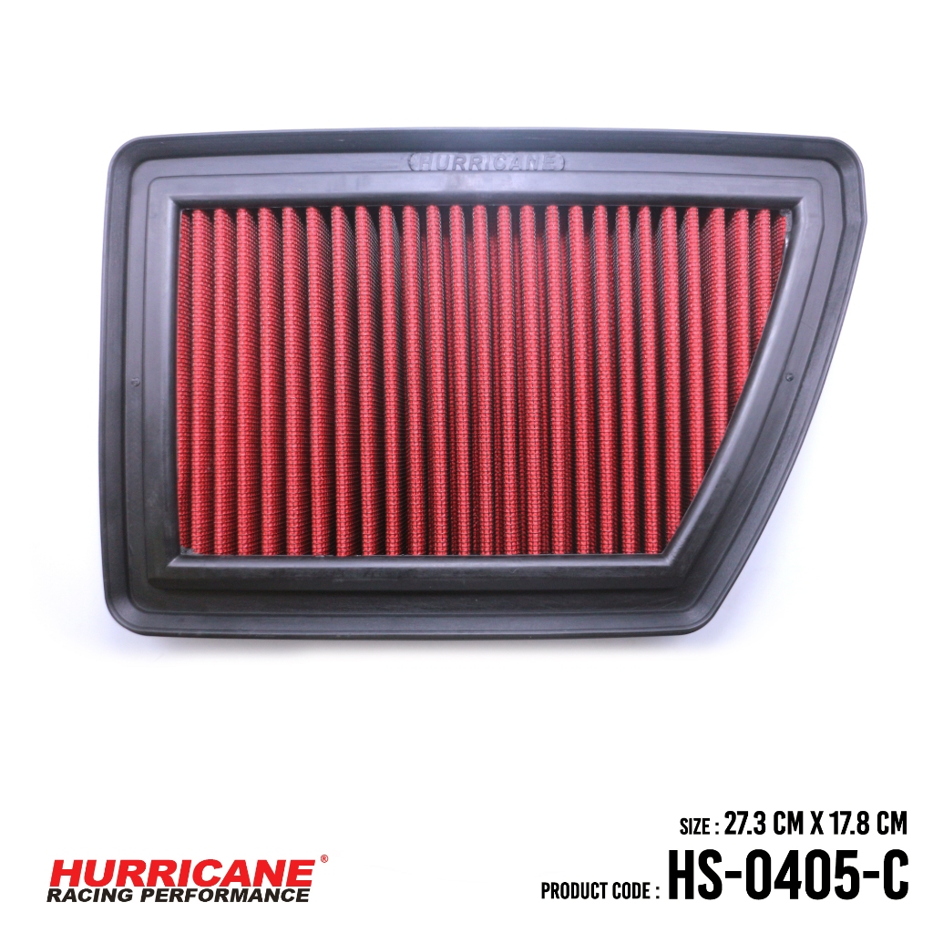 HURRICANE กรองอากาศรถยนต์ผ้าแดง Honda CR-V HS-0405-C (Gen2)