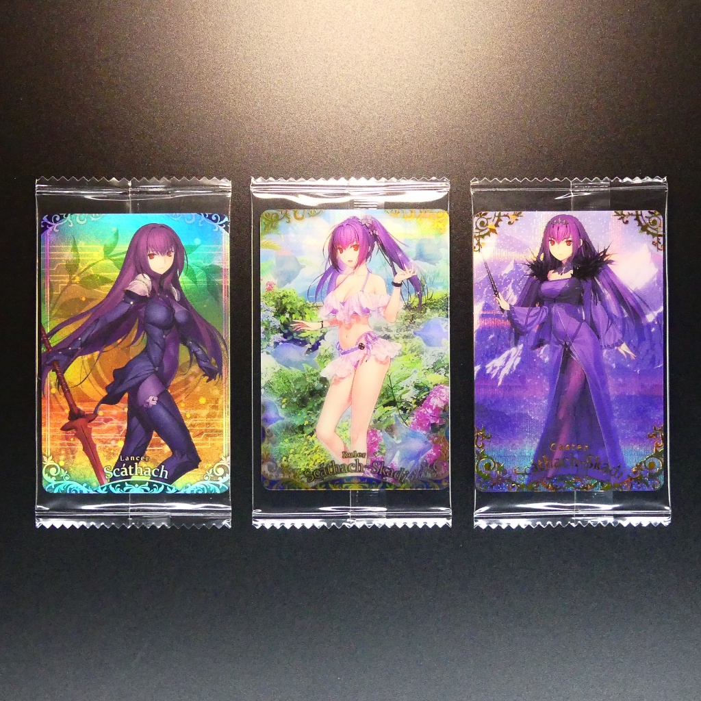 Lot 3 Fate/Grand Order การ์ดเวเฟอร์ Scathach Skadi ชุด Type-Moon FGO Project Bandai Direct From Japa