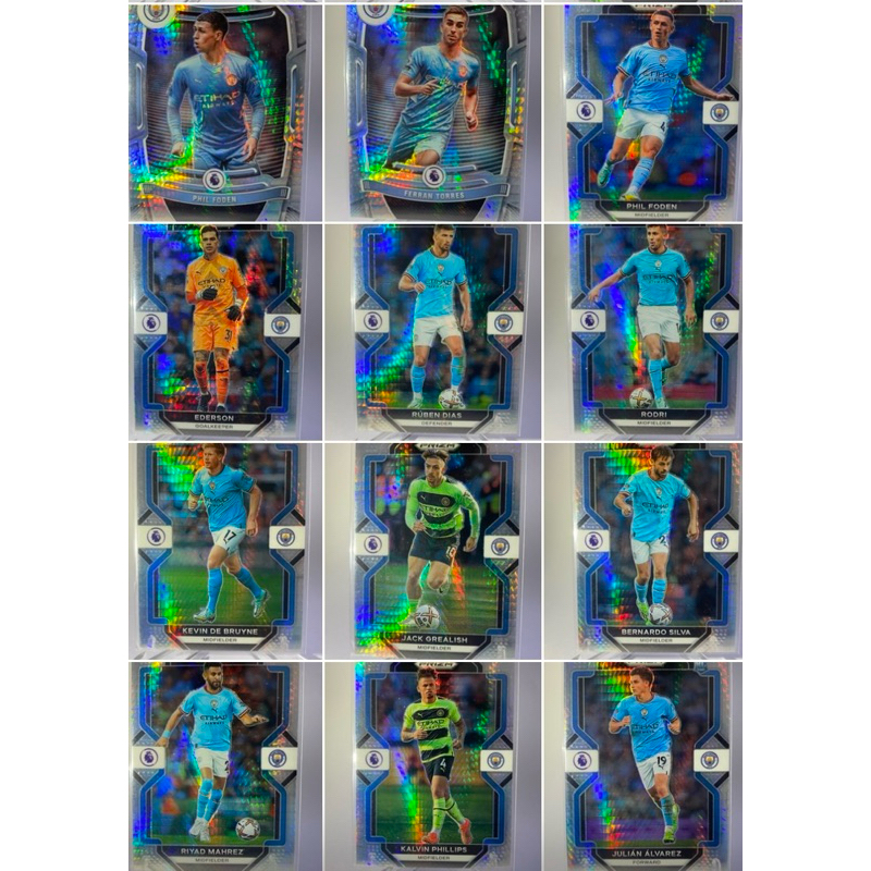 การ์ดนักฟุตบอล MANCHESTER CITY Panini PRIZM PREMIER LEAGUE 2022-23