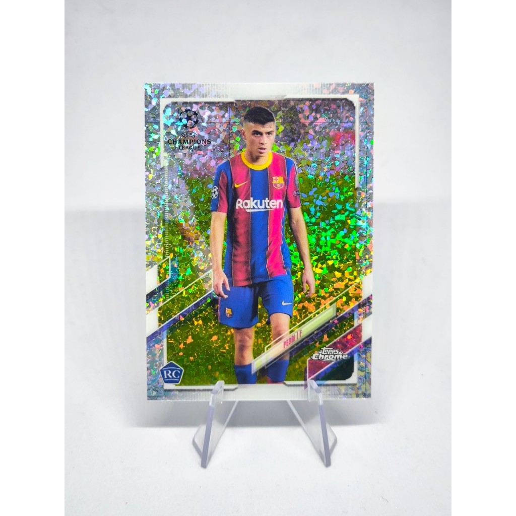 Topps Chrome UCL Pedri Refractor Rookie RC FC Barcelona 2020-21