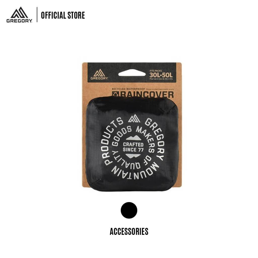 Gregory Rain Cover Obsidian Black ผ้าใบกันฝน ผ้าคลุมกระเป๋าเดินทาง