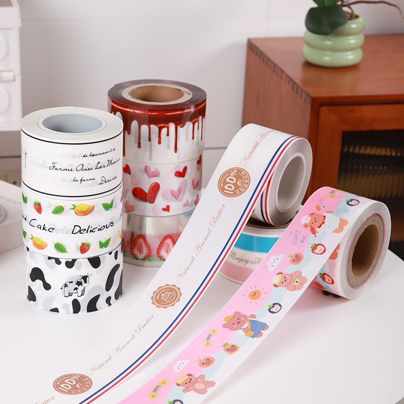 (พร้อมส่ง)พลาสติกแข็งพันเค้ก(1กิโลกรัม/ม้วน)ลายสไตล์เกาหลี