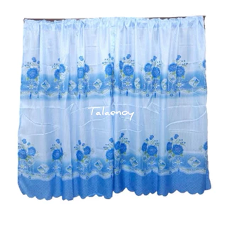 ผ้าม่านหน้าต่าง ม่านสอดลวด ผืนละ 55 บาท ผ้าม่านหน้าต่าง 90×130 cm. (พร้อมส่ง)