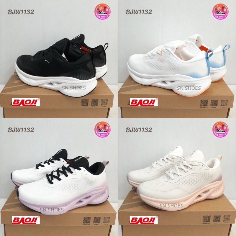 รองเท้าผ้าใบ  BAOJI เเท้100% BJW 1132 รองเท้าผ้าใบผู้หญิง ไซร้ 37-41