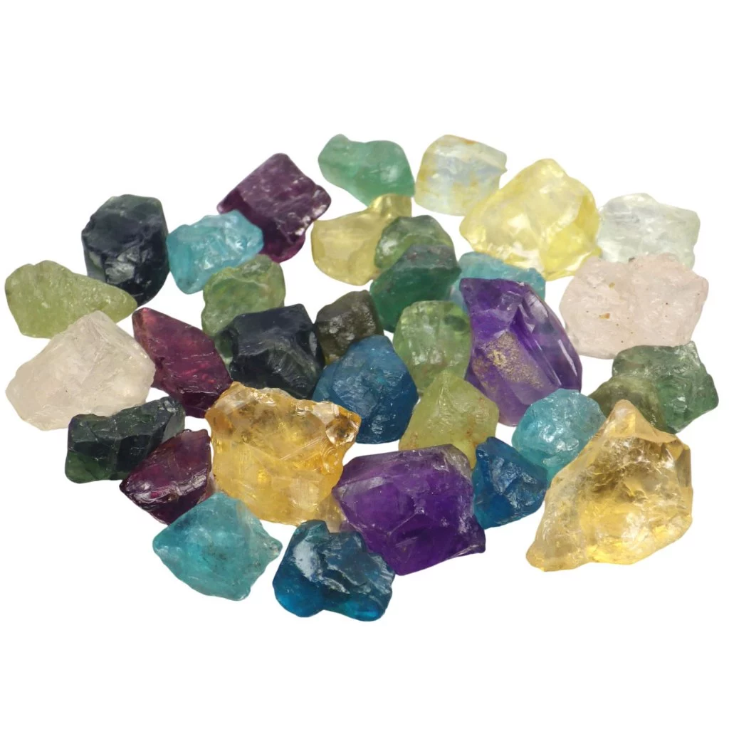 พลอย ก้อน ดิบ แฟนซี ธรรมชาติ แท้ ( Unheated Natural Rough Fancy Gemstones ) หนักรวม 150 กะรัต