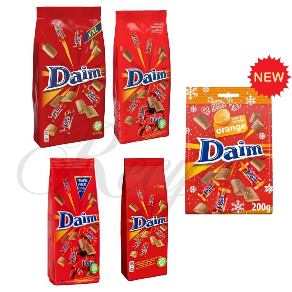 Daim Mini Chocolate bar สินค้านำเข้าจากสวีเดน มี 5 แบบ