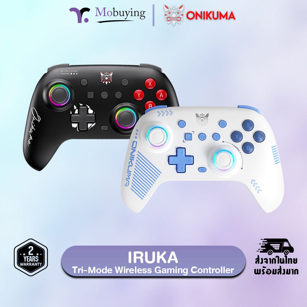 จอย Onikuma Iruka Wireless Game Controller จอยเกมไร้สาย ใช้งานได้กับ มือถือ / PC / Nintendo Switch