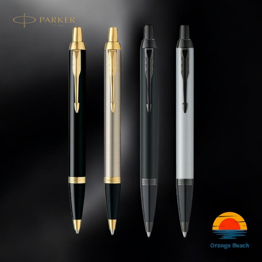 Parker IM ปากกาลูกลื่น/ตัวด้ามโลหะ/สีดำทอง/สีดำด้าน/กล่องของขวัญ/ปากกาผู้บริหาร/สลักชื่อได้