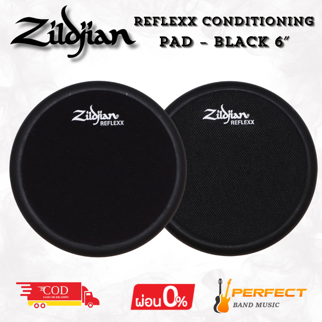 แป้นซ้อมกลอง Zildjian Reflexx Conditioning Pad – BLACK 6″ [ผ่อน 0% 10เดือน]