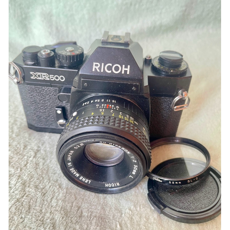 กล้องฟิล์ม Ricoh XR500 พร้อมเลนส์ Normal Ricoh XR Rikenon 50mm. f2 มือ2 made in Japan