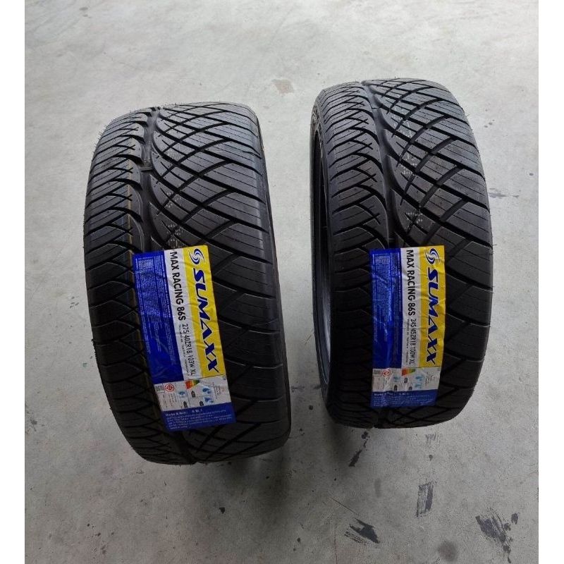 ยาง245/45R18 sumaxx ยี่ห้อซูมแม็ก ยางลายซิ่ง420ยางใหม่ปี2025  แถมฟรีจุ๊บลมยางแท้(ราคา1เส้น)