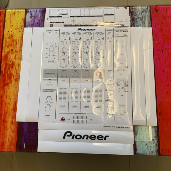 Skin cover DJ for DJM 900nexus สีขาว สติกเกอร์ ติดเครื่อง DJ สำหรับเครื่องเล่น DJM 900nexus