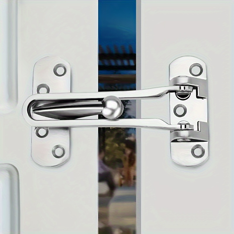 กลอนรูดซิ้งค์ ขอค้ำกิ๊ป Door Guard ล็อคประตูสำหรับโรงแรม หอพัก และบ้าน, ล็อคประตูห้องนอน