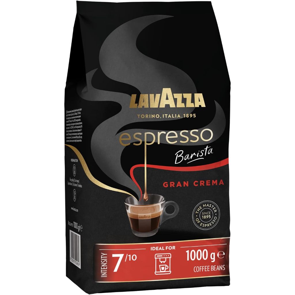 Lavazza Espresso Barista Gran Crema Coffee Beans1kg /ลาวาซซา เมล็ดกาแฟคั่ว บาริสตา แกรน เครมา 1 กก.