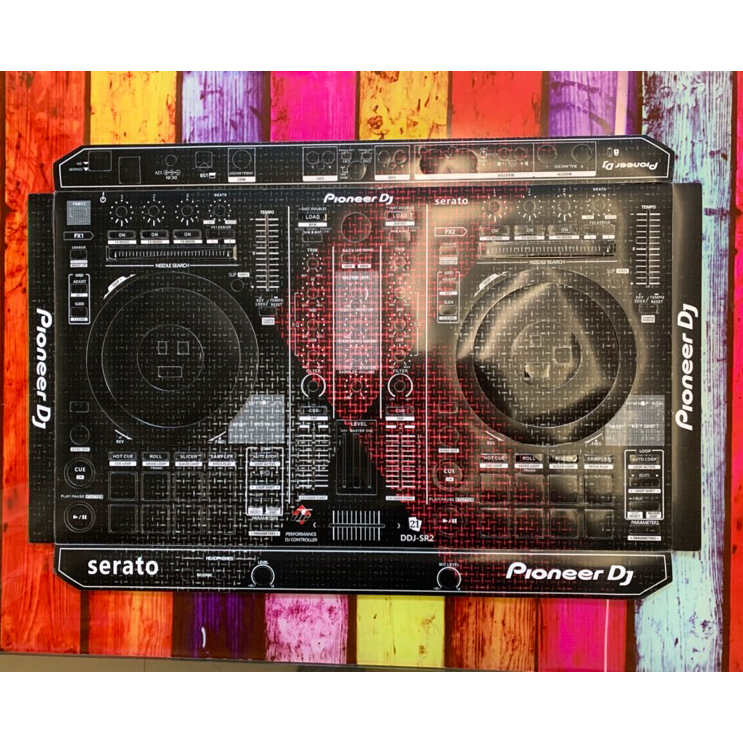 Skin cover dj for DDJ SR2 สติกเกอร์ติดเครื่องDJ สำหรับเครื่องเล่นDJ รุ่น DDJ SR2 สติกเกอร์