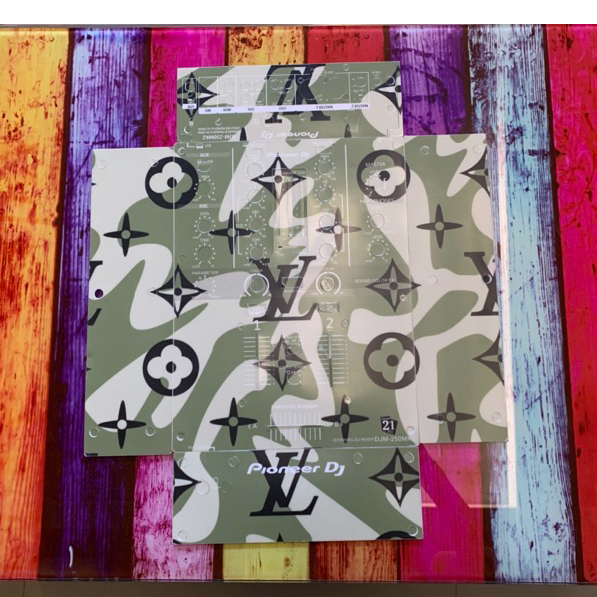Skin cover dj for DJM 250MK2 สีเขียว สติกเกอร์ติดเครื่องDJ รุ่น DJM 250MK2