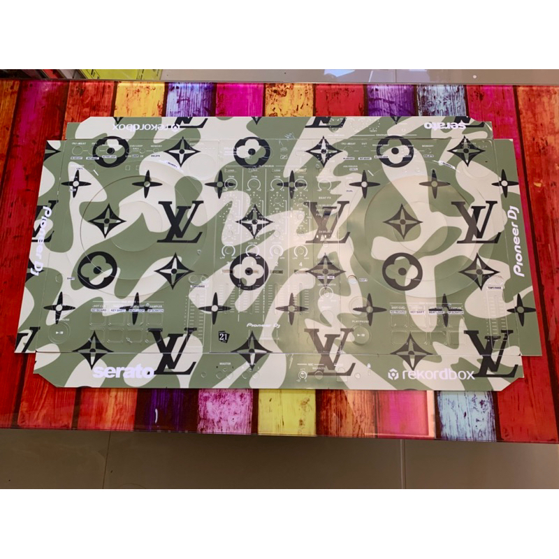 Skin cover dj for DDJ FLX6 สีเขียว สติกเกอร์ติดเครื่องDJ