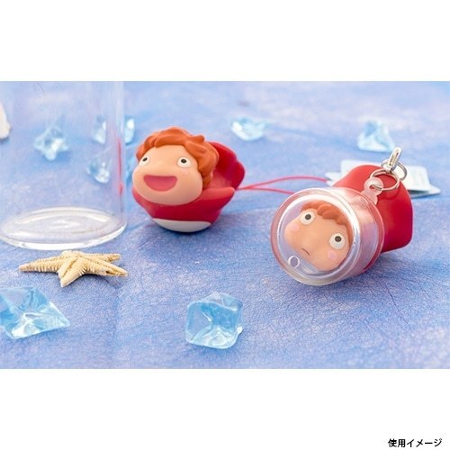 Ponyo ที่ใส่ของไวนิลอ่อน Ponyo ในขวด Ponyo ยืนคว่ำ พวงกุญแจ Ghibli Acorn Republic ส่งตรงจากญี่ปุ่น