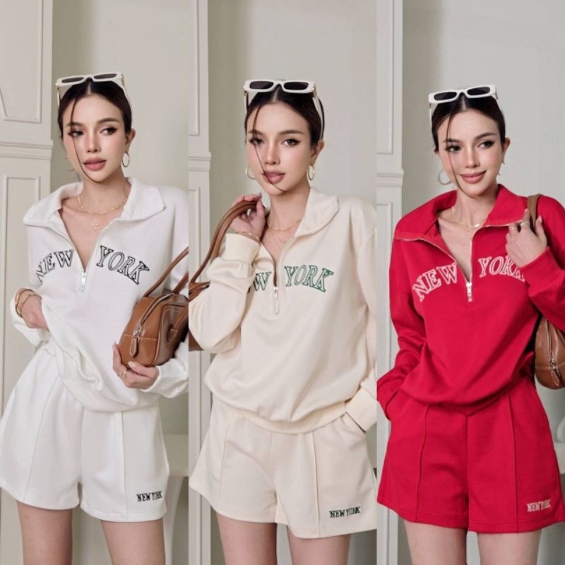 #COTTON CANDY 🍭เซตสปอร์ตคอซิป อกนิวยอร์ก New Newyork nano sport