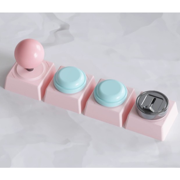 คีย์แคป 80Retros Artisans Three color / Arcade Pink Joystick Keycap