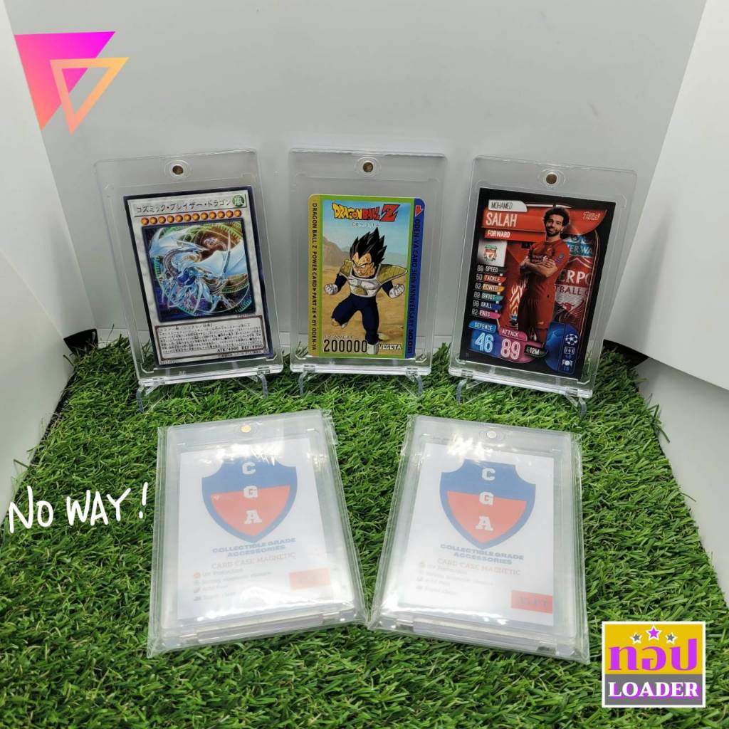 กรอบแม่เหล็ก หมุดทอง CGA CARD HOLDER ป้องกันUV กรอบใส่การ์ดบาส กรอบใส่การ์ดบอล กรอบใส่การ์ดเกม ถูก