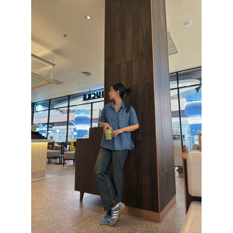 ยีนส์WANWI รหัส8856 กางเกงยีนส์ทรงกระบอกกลาง