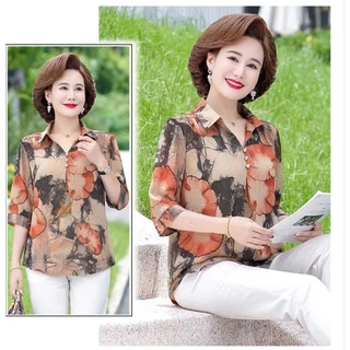 เชิ้ตผู้ใหญ่สดใส มี 4โทนสี🥰 เสื้อเชิ้ตแบบใหม่ทรงสวยผู้ดี ผ้านิ่มใส่สบายไม่ยับด้วย#พร้อมส่ง#เชิ้ตผู้หญิง#ส่งฟรี#คุณนาย