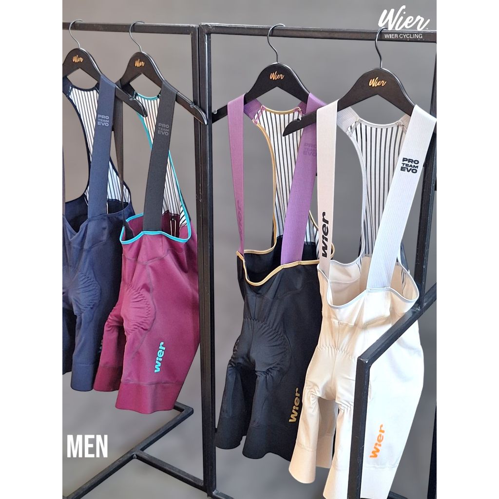 MEN BIB PRO TEAM EVO 4 สีใหม่ Black/Navy/Purple/Beige กางเกงจักรยาน กางเกงเอี้ยมขี่จักรยาน กางเกงปั่นจักรยาน คุณภาพสูง