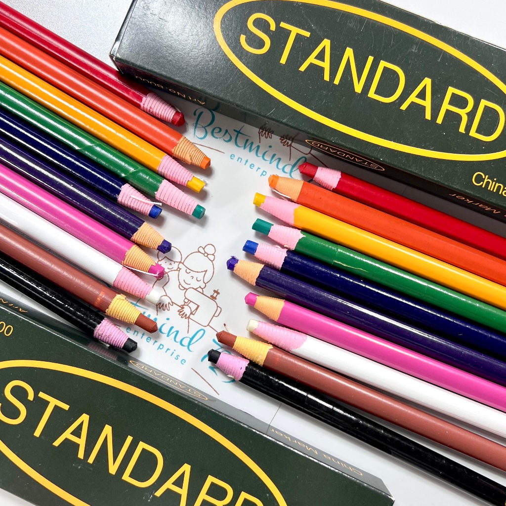 ดินสอ ขีดผ้า เขียนผ้า standard กล่องดำ