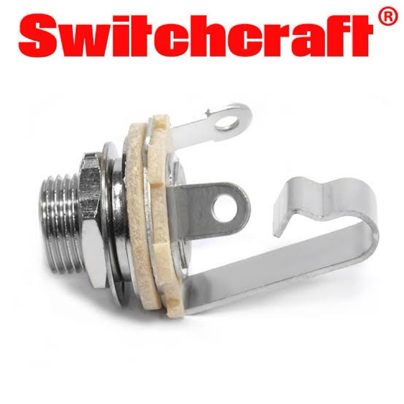 รูแจ็คกีต้าร์ เบส Switchcraft 1/4" Mono Jack Made in USA