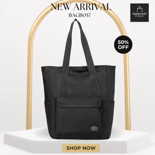 BAGB057 END&START ของแท้ ทรง Tote สุดฮิต! หิ้วได้มีช่องใส่ขวดด้านข้าง จุเยอะ ดีไซน์หรู แมทช์ทุกสไตล์