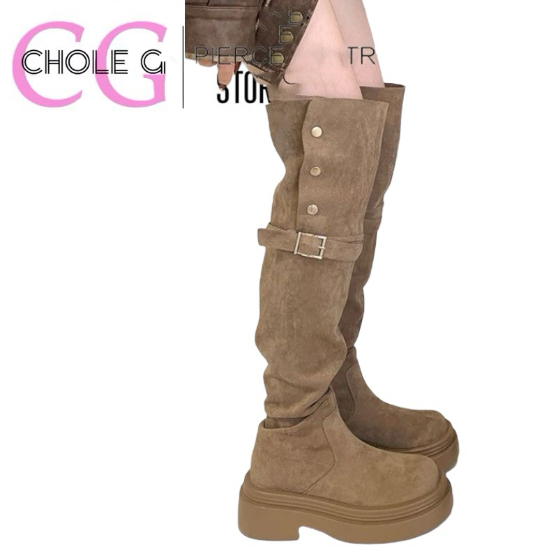 Chole G : Nene Signature 4in1 Korea Long Boots รองเท้าบูทยาวเกาหลี ใส่ได้4แบบในคู่เดียว ส้น 7cm (SH0192)