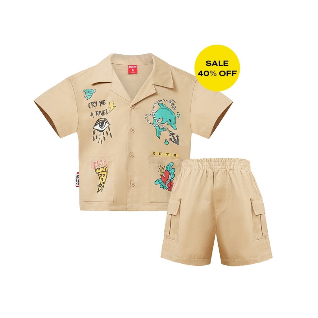 KHAKI SAILOR SET (KIDS)