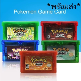 {มือ1} พร้อมส่ง การ์ดเกม pokemon emerald ruby fire red sapphire โปเกม่อน Game Boy Advance gba ndsl/gbc/gbm/gba/sp สำหรับ