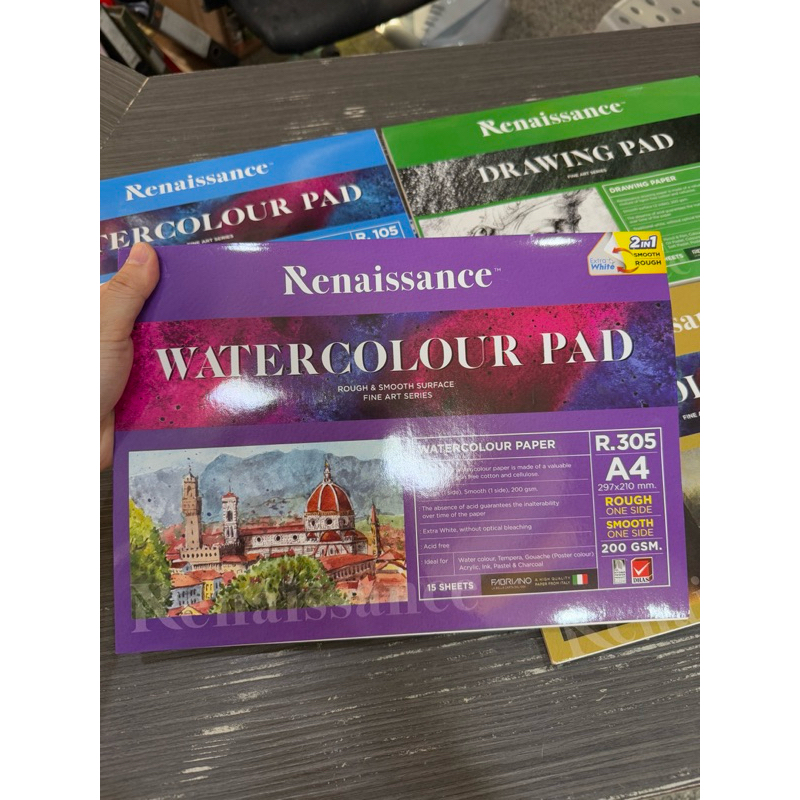 Renaissance สมุดสเก๊ตและสีน้ำA4/A3 รุ่น R205/R105/R605/R305 และR102/R202/R602 - รูปที่ 6