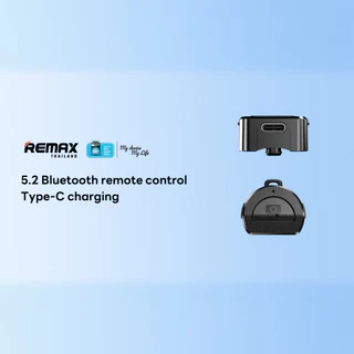 Remax Selfie stick mini P80 - ไม้เซลฟี่ หมุน 360 องศา เชื่อมต่อบลูทูธ มาพร้อมสายคล้อง