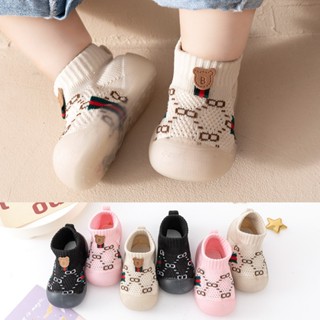 รองเท้าเด็กสุดคิ้วท์  รองเท้าหัดเดิน พื้นยางซิลิโคนใส นิ่ม ใ…