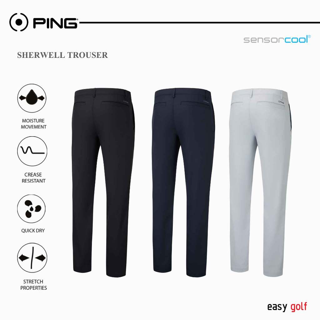 PING SHERWELL TROUSER PING MEN'S TROUSERS กางเกงกีฬากอล์ฟขายาวผู้ชาย